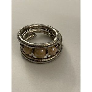 Vintage Beaded Snake Wrapped Bracelet H17